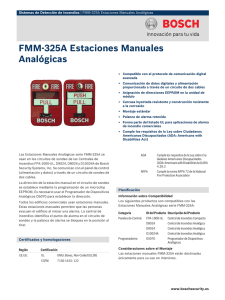 FMM‑325A Estaciones Manuales Analógicas