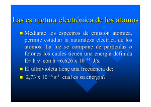 Las estructura electrónica de los atomos