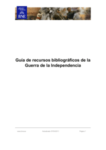 Guía de recursos bibliográficos de la Guerra de la Independencia