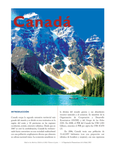 INTRODUCCIO´ N Canadá ocupa la segunda extensión territorial