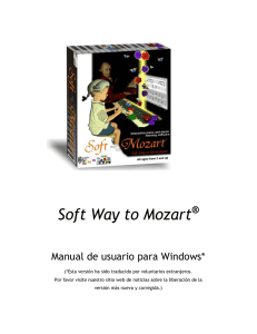 Mozart Soft Manual del usuario Para Windows