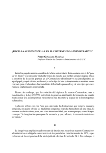 ¿Hacia la acción popular en el Contencioso-Administrativo?