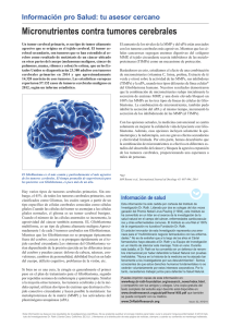 Edición 32: Micronutrientes contra tumores cerebrales