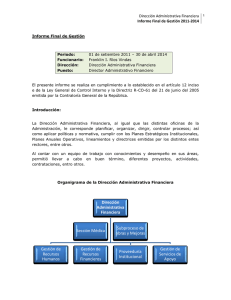 Informe Final de Gestión 2011-2014