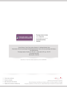 Redalyc.Historicidad cr&iacute;tica de la psicolog&iacute;a industrial