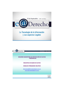 Registro de Bases de Datos - Horacio Fernandez Delpech