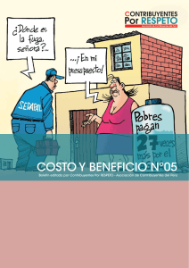 COSTO Y BENEFICIO Nº05 - Contribuyentes por Respeto