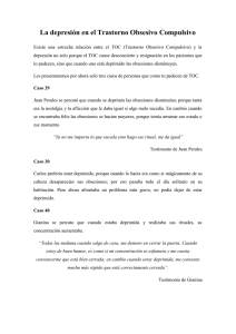 La depresión en el Trastorno Obsesivo Compulsivo