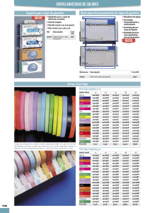 Cintas adhesivas de colores