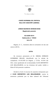 SL16280-2014 - Corte Suprema de Justicia