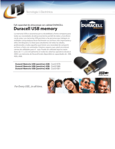 Duracell USB memory