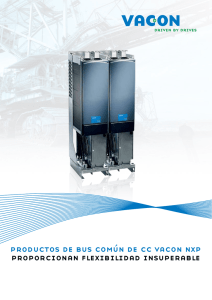productos de bus común de cc vacon nxp proporcionan flexibilidad