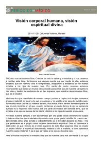 Visión corporal humana, visión espiritual divina