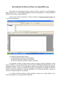 Herramientas de Bases de Datos con OpenOffice.org.