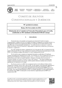 COMITÉ DE ASUNTOS CONSTITUCIONALES Y JURÍDICOS