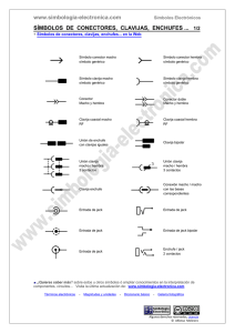 Símbolos de conectores, clavijas, enchufes... / Simbología Electrónica