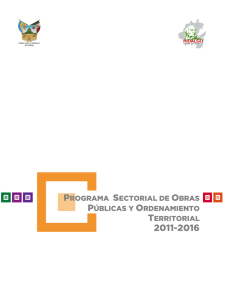 programa sectorial de obras públicas y ordenamiento territorial
