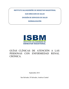 guías clínicas de atención a las personas con enfermedad renal