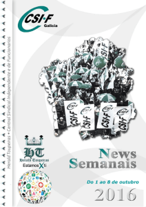 Semanaisnews do 1 ao 8 de outubro 2016