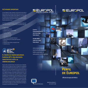Perfil de Europol Oficina Europea de Policía