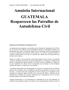 Reaparecen las Patrullas de Autodefensa Civil