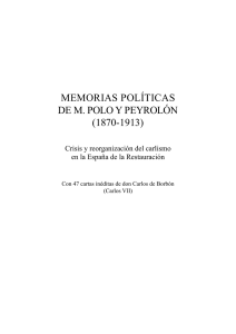 memorias políticas de m. polo y peyrolón (1870