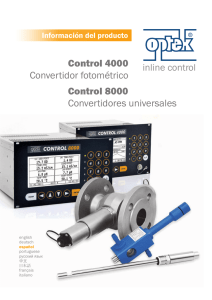 Control 8000 Convertidores universales Control - optek