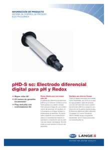 pHD-S sc: Electrodo diferencial digital para pH y Redox