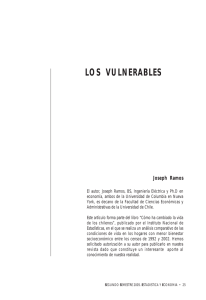 Los Vulnerables - Instituto Nacional de Estadísticas