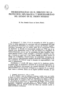 discrecionalidad en el ejercicio de la protección diplomática y