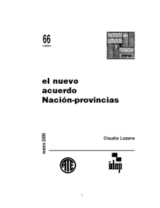 2000 - El nuevo acuerdo nación-provincias