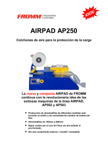 Maquina para la producción de colchones de aire AP250