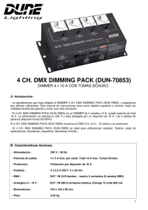 4 CH. DMX DIMMING PACK (DUN