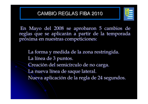 Cambio de Reglas FIBA 2010