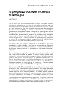 La perspectiva inmediata de cambio en Nicaragua