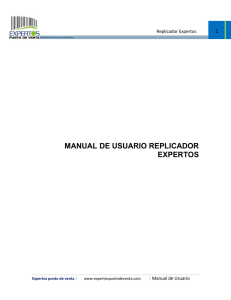 manual de usuario replicador expertos