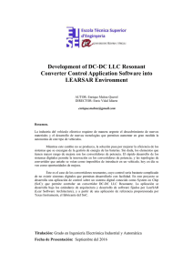 Development of DC-DC LLC Resonant Converter Control