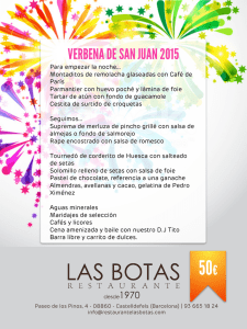 Verbena San Juan 2015 - Restaurante las Botas