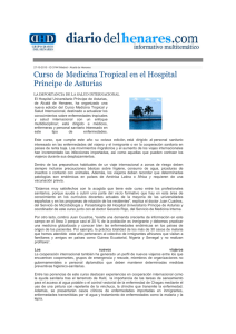 Curso de Medicina Tropical en el Hospital Príncipe de Asturias