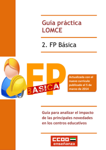 Guía práctica LOMCE-2: Formación Profesional Básica
