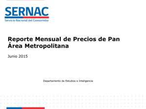 Reporte Mensual de Precios de Pan, Área Metropolitana, Junio