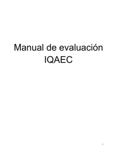 Manual de evaluación IQAEC - Asociación Española de Cirujanos
