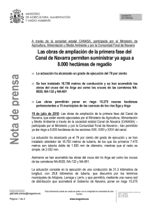 20160719 Obras de ampliación I Fase Canal de Navarra