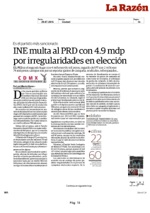 INE multa al PRD con 4 9 mdp por irregularidades en elección