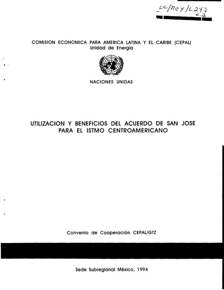 Acuerdo de San José Repositorio CEPAL