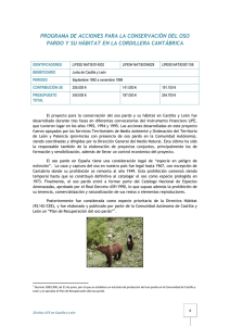programa de acciones para la conservación del oso pardo