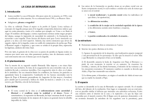 análisis La casa de Bernarda Alba - Lengua de 2º Bachillerato 2014