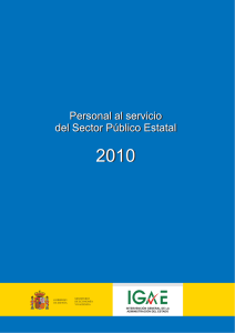 Personal al Servicio del Sector Público Estatal. 2010