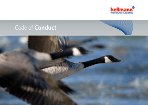 Code of Conduct - Hellmann Worldwide Logistics