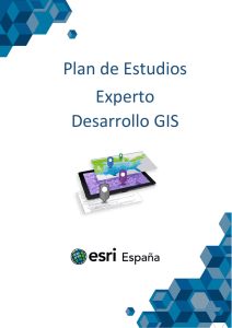 Plan de Estudios Experto Desarrollo GIS 2016 – 2017